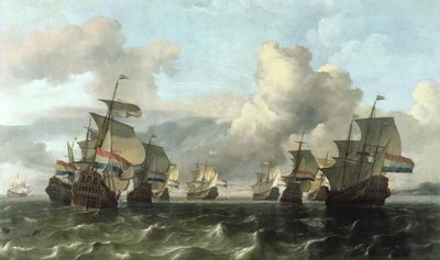 La Flota Holandesa de la Compañía de las Indias, 1675 de Ludolf Backhuysen